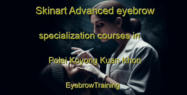 Skinart Advanced eyebrow specialization courses in Polei Koyong Kuan Khon | EyebrowTraining | EyebrowClasses | SkinartTraining-Vietnam