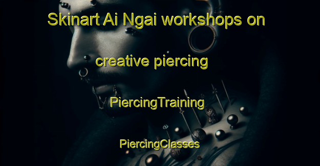 Skinart Ai Ngai workshops on creative piercing | #PiercingTraining #PiercingClasses #SkinartTraining-Vietnam