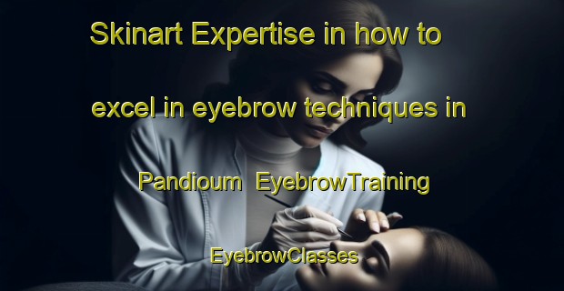 Skinart Expertise in how to excel in eyebrow techniques in Pandioum | EyebrowTraining | EyebrowClasses | SkinartTraining-Vietnam