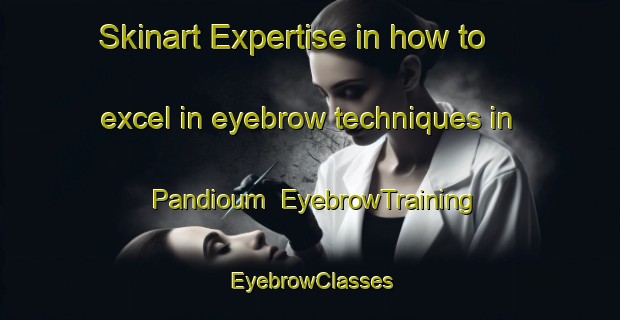 Skinart Expertise in how to excel in eyebrow techniques in Pandioum | EyebrowTraining | EyebrowClasses | SkinartTraining-Vietnam