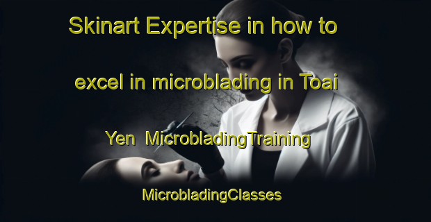 Skinart Expertise in how to excel in microblading in Toai Yen | MicrobladingTraining | MicrobladingClasses | SkinartTraining-Vietnam