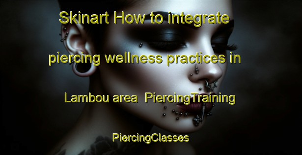 Skinart How to integrate piercing wellness practices in Lambou area | #PiercingTraining #PiercingClasses #SkinartTraining-Vietnam