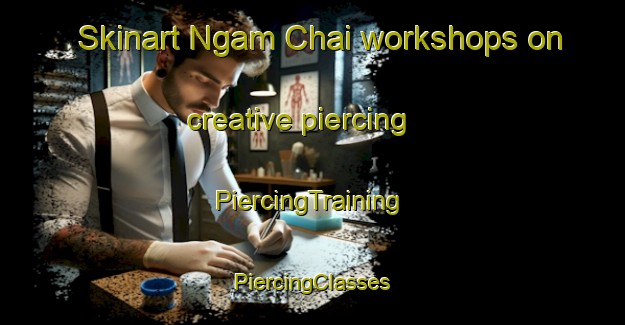 Skinart Ngam Chai workshops on creative piercing | #PiercingTraining #PiercingClasses #SkinartTraining-Vietnam