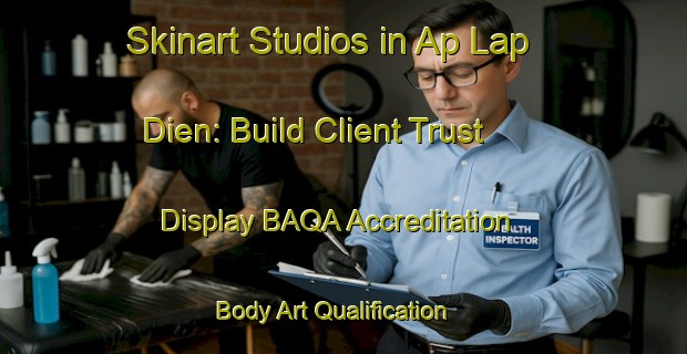 Skinart Studios in Ap Lap Dien: Build Client Trust - Display BAQA Accreditation | Body Art Qualification Authority | BAQA-Vietnam